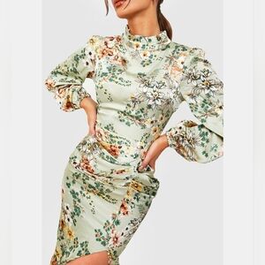 slim fit dress slacks Cosmo Mini Dress Sage Green